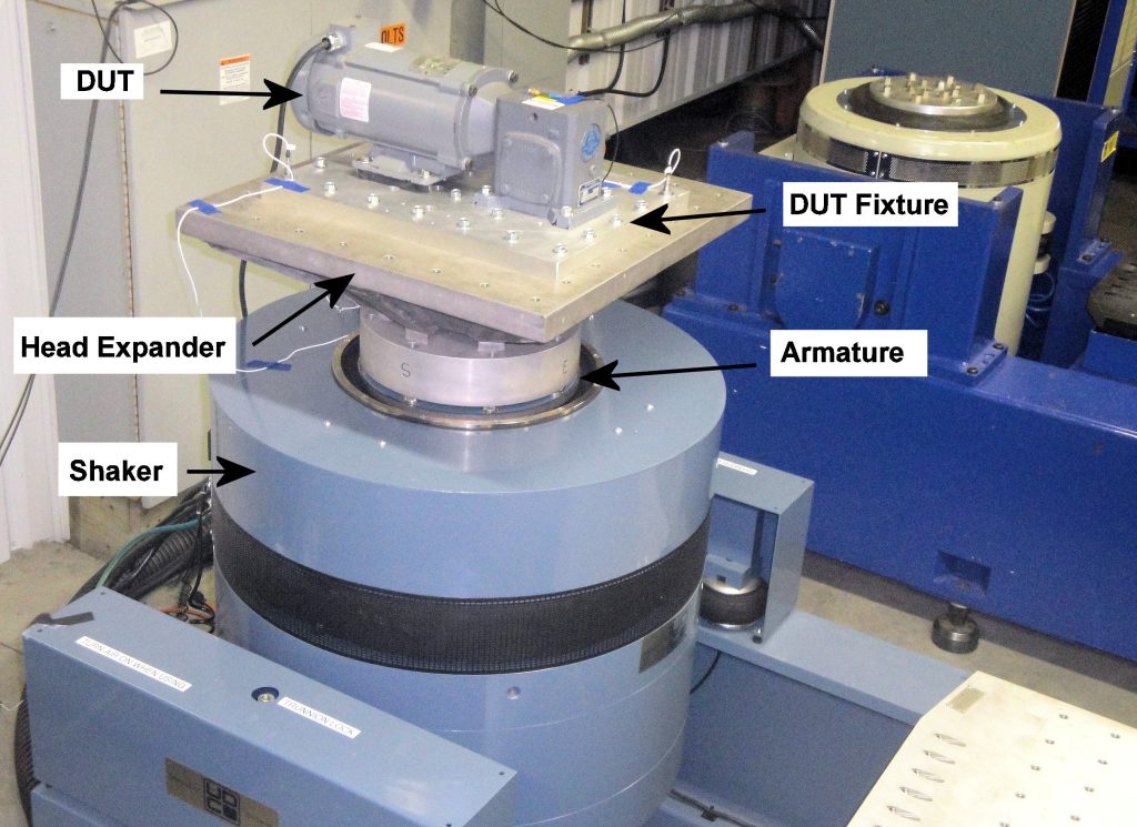 Figure 1. Vibration Testing in a Vertical Configuration