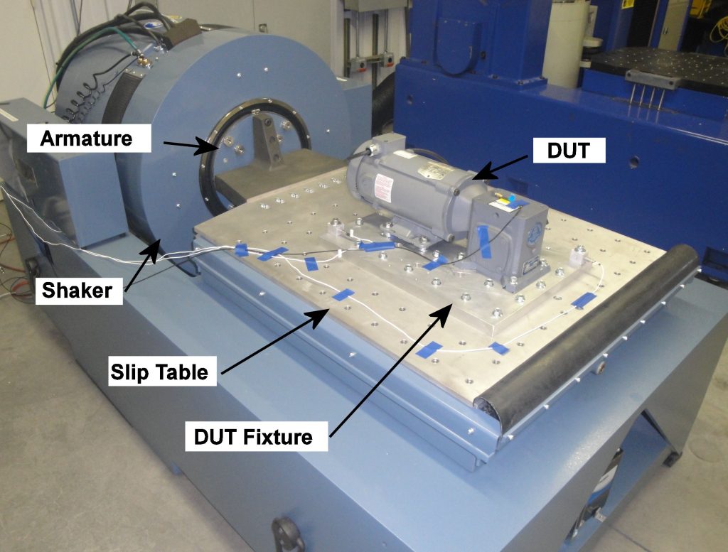 Figure 2. Vibration Testing in a Horizontal Configuration